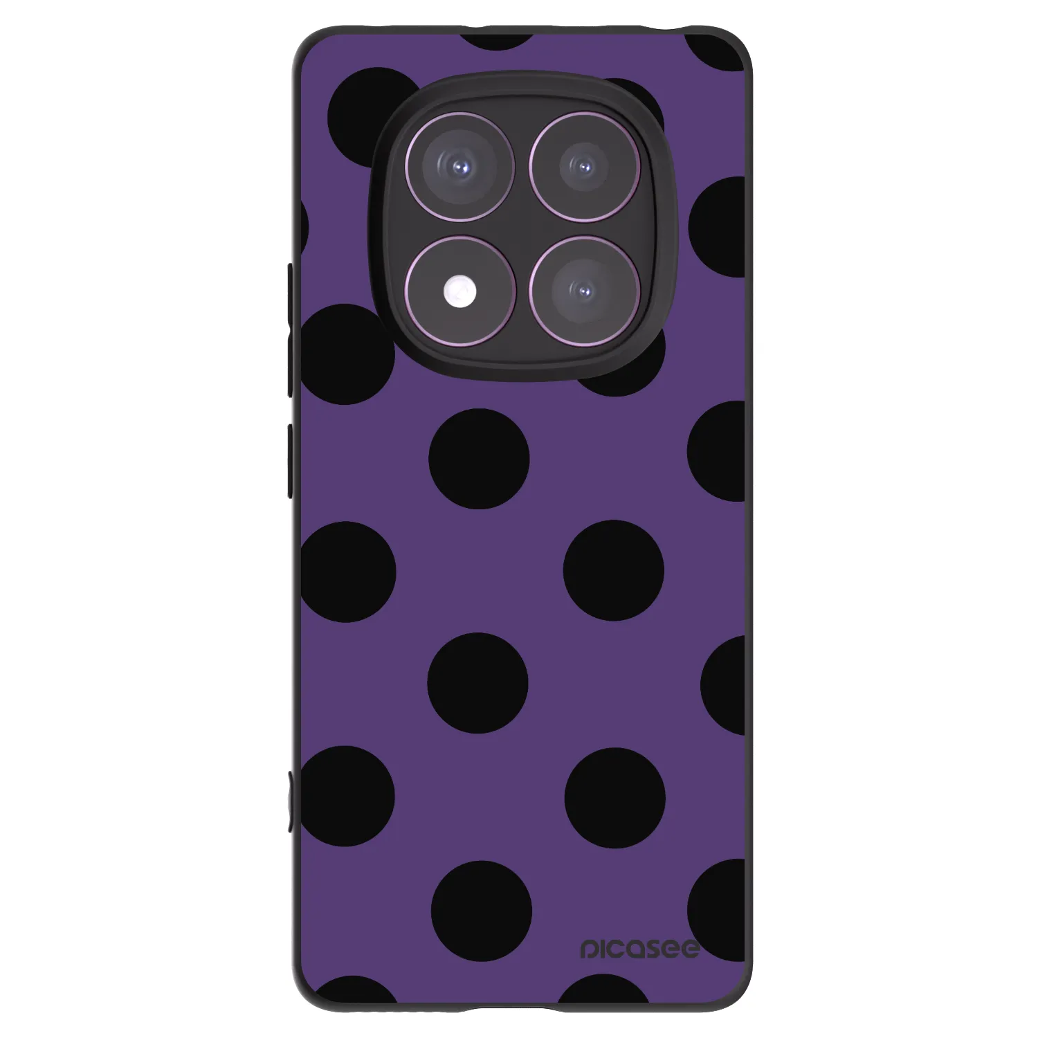 Picasee crna silikonska maskica za Xiaomi Redmi Note 14 Pro 4G - Big flickers 2