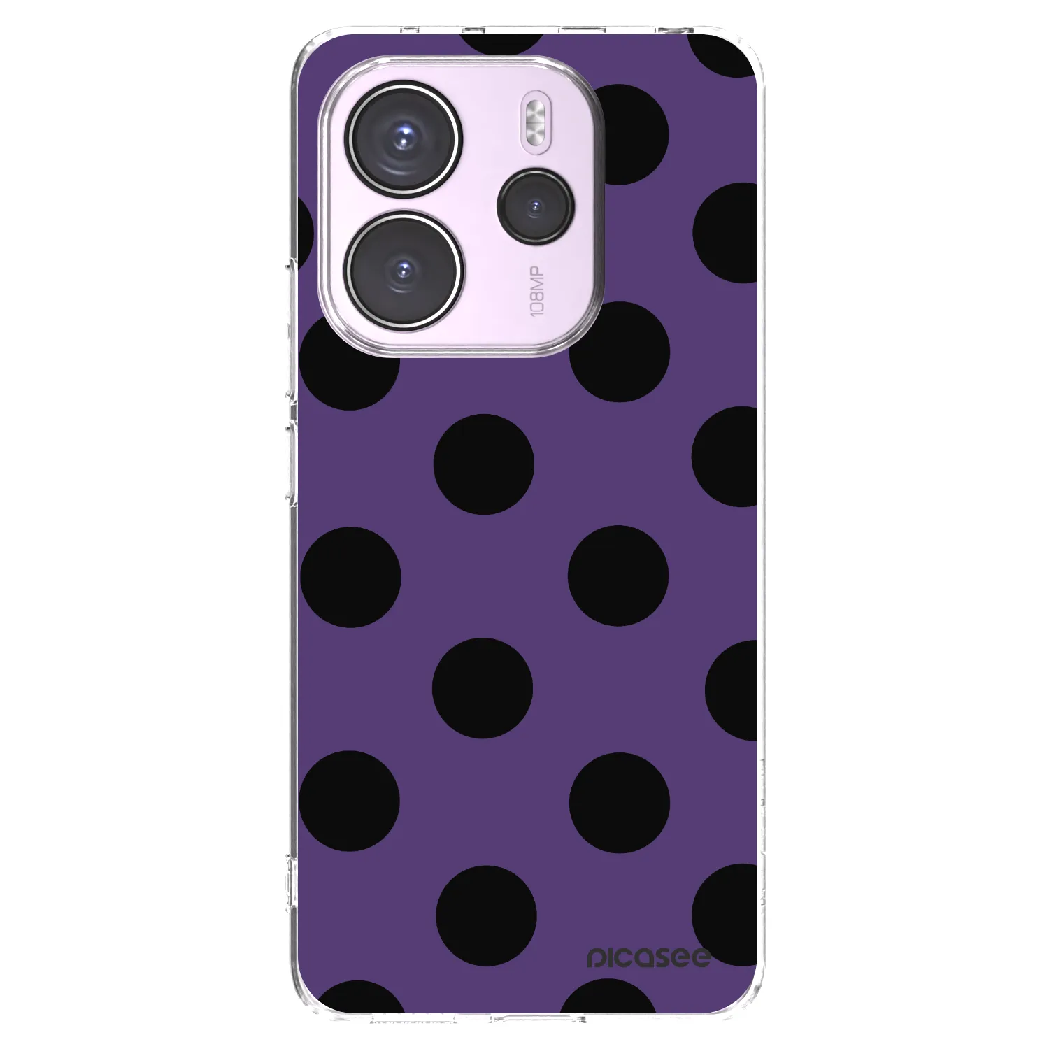 Picasee silikonska prozirna maskica za Xiaomi Redmi Note 14 4G - Big flickers 2