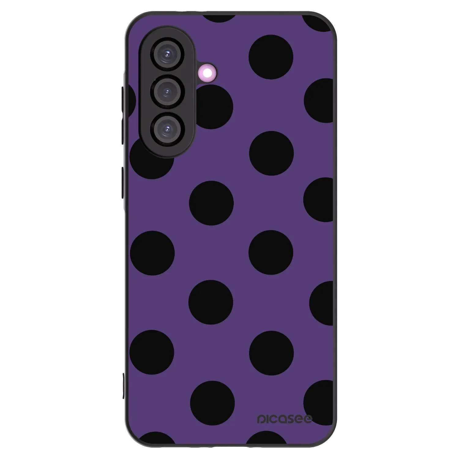 Picasee crna silikonska maskica za Samsung Galaxy A56 5G A566B - Big flickers 2
