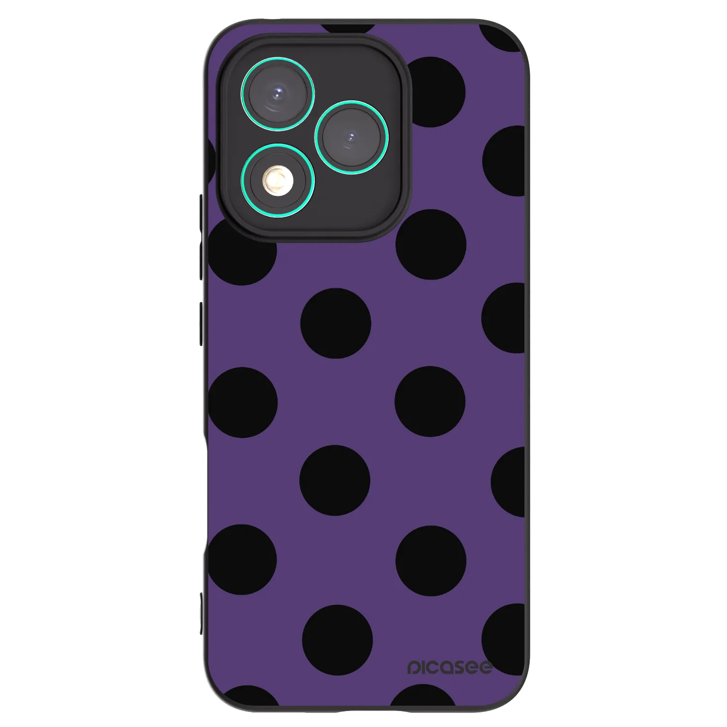 Picasee crna silikonska maskica za Honor 400 Lite 5G - Big flickers 2