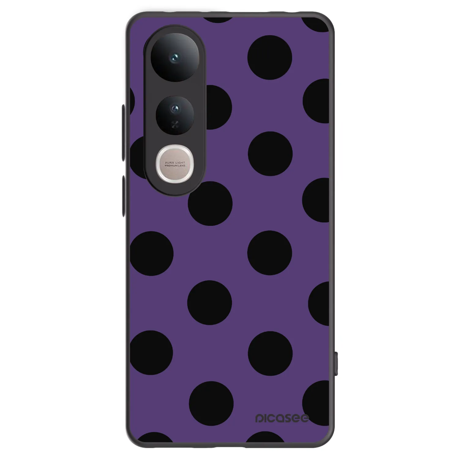 Picasee crna silikonska maskica za Vivo V50 Lite 5G - Big flickers 2