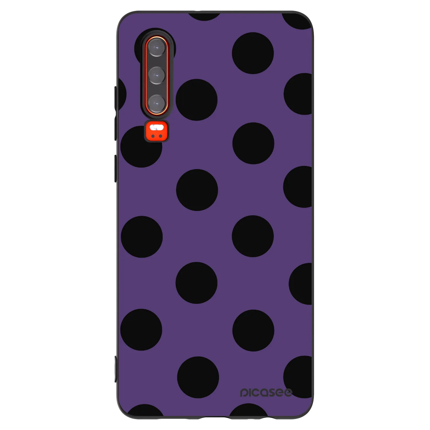 Picasee crna silikonska maskica za Huawei P30 - Big flickers 2