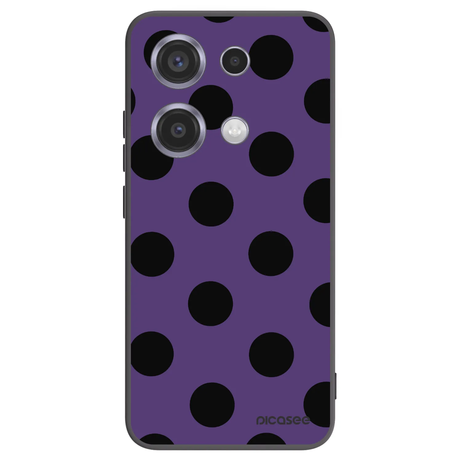 Picasee crna silikonska maskica za Xiaomi Redmi Note 14S - Big flickers 2
