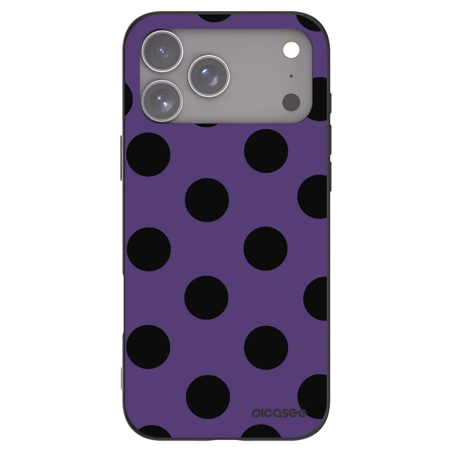 Picasee crna silikonska maskica za Apple iPhone 17 Pro Max - Big flickers 2