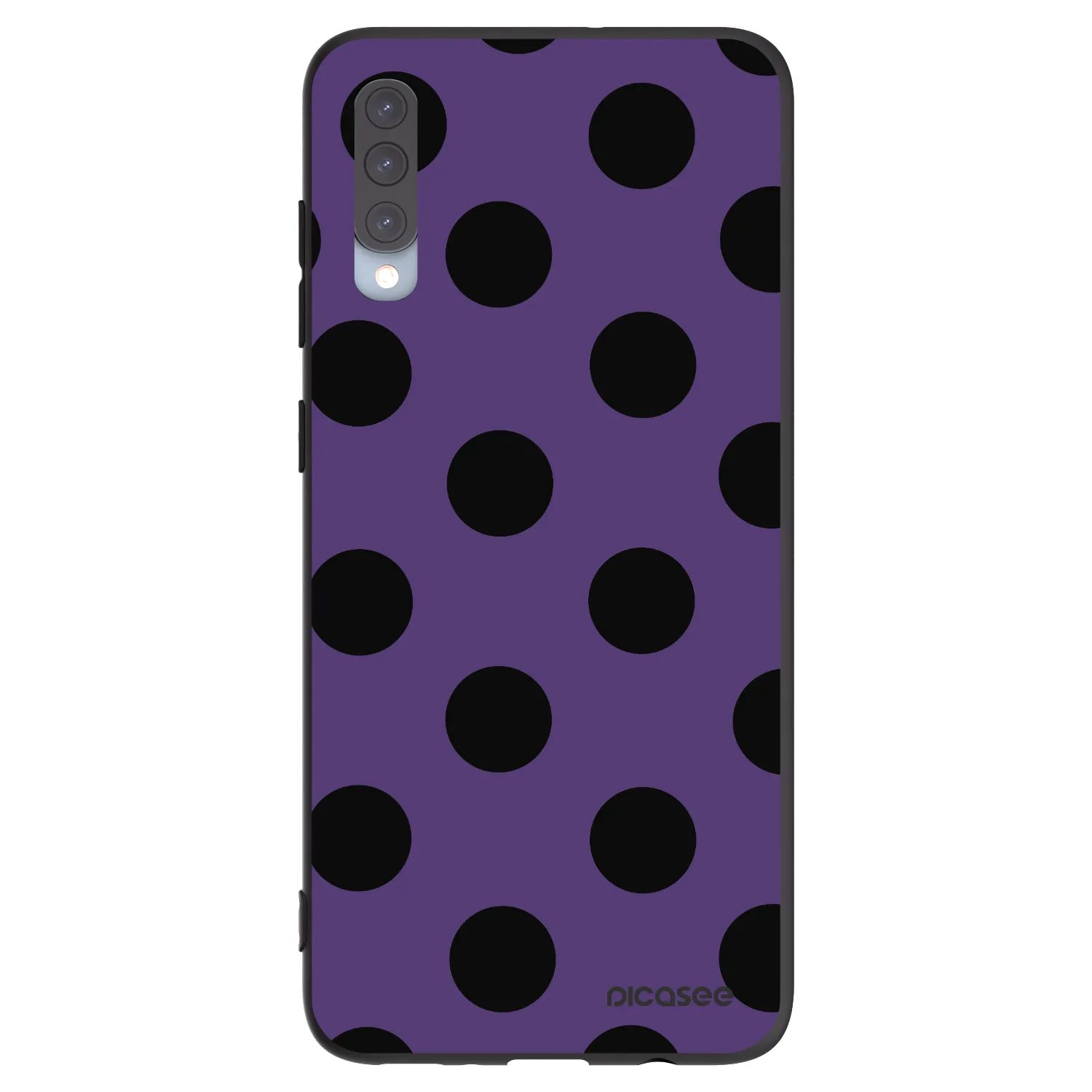 Picasee crna silikonska maskica za Samsung Galaxy A70 A705F - Big flickers 2