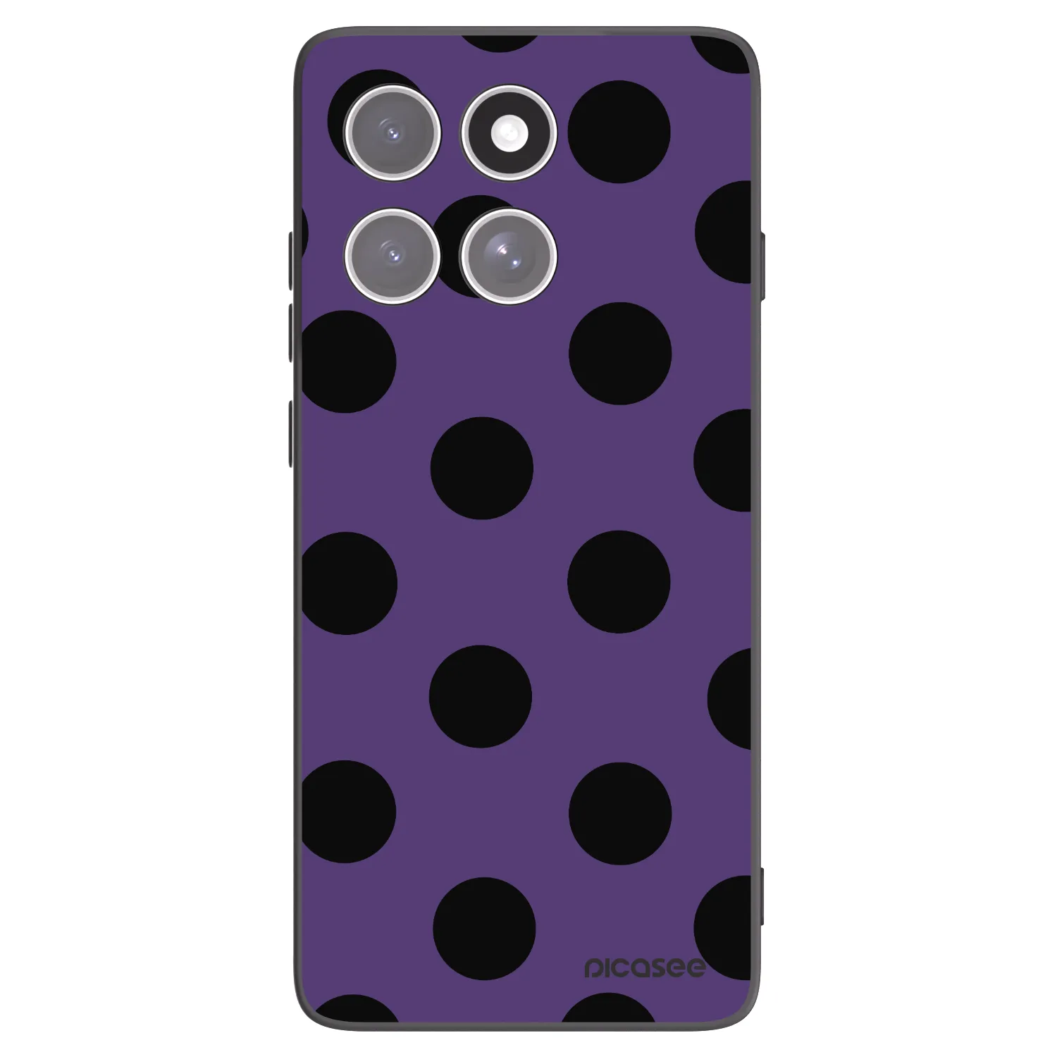 Picasee crna silikonska maskica za Motorola Edge 60 Pro - Big flickers 2