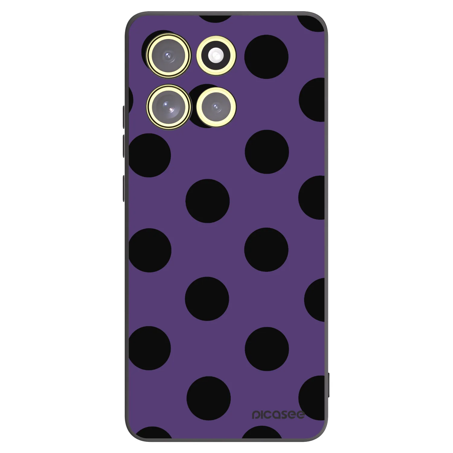 Picasee crna silikonska maskica za Motorola Moto G86 5G - Big flickers 2