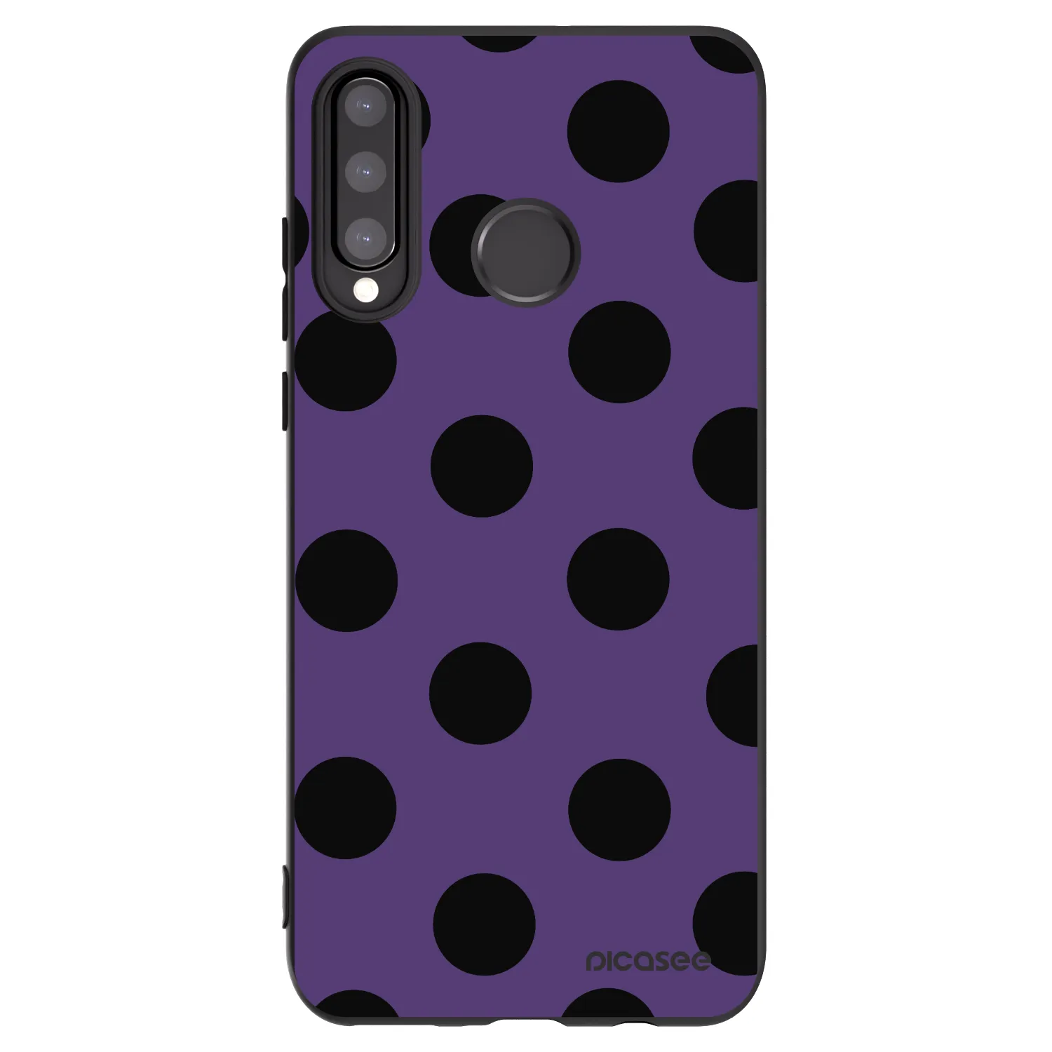 Picasee crna silikonska maskica za Huawei P30 Lite - Big flickers 2