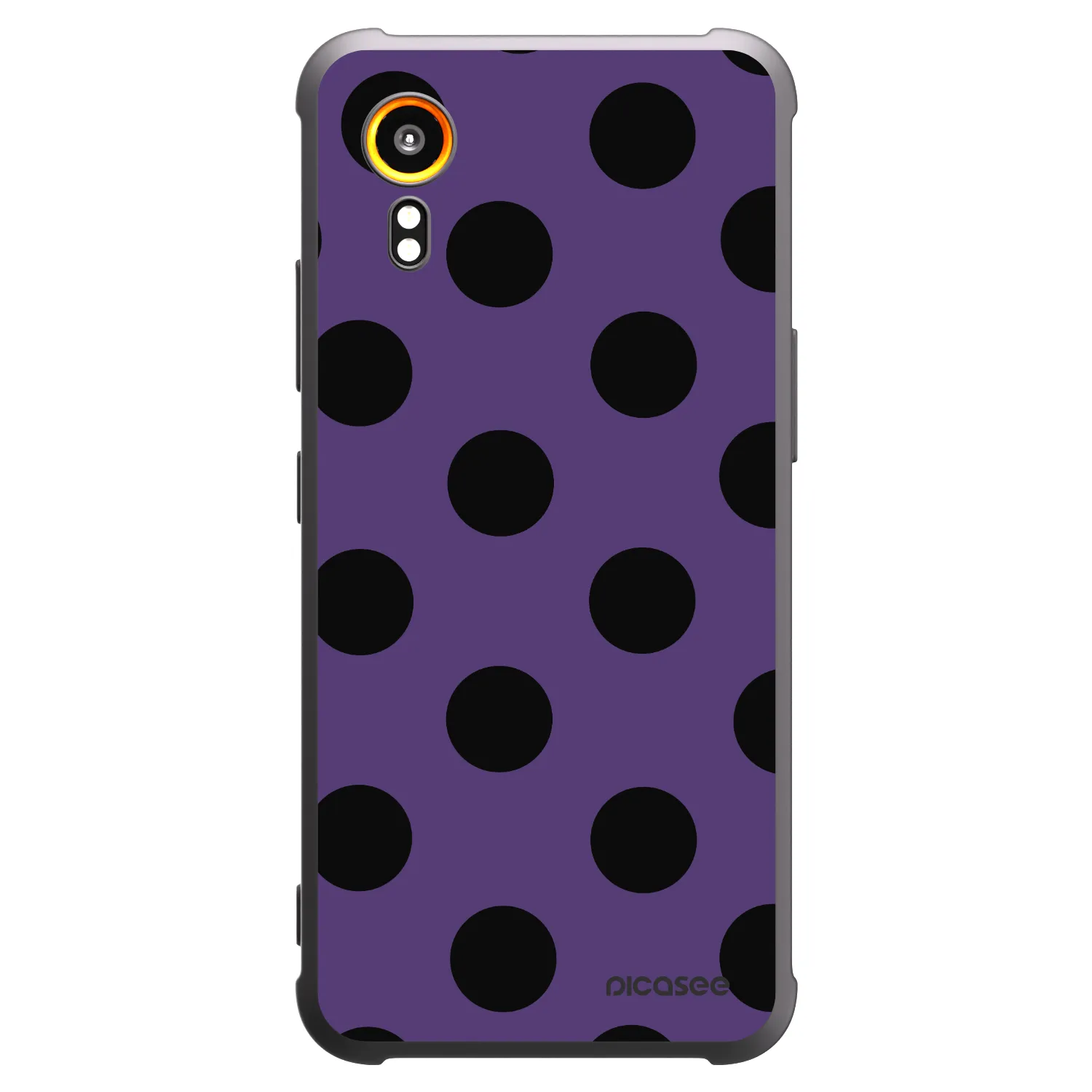 Picasee crna silikonska maskica za Samsung Galaxy XCover 7 - Big flickers 2