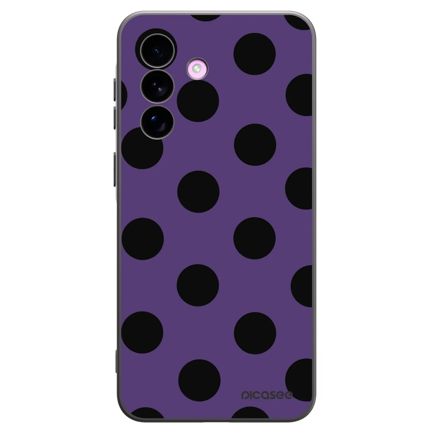 Picasee crna silikonska maskica za Samsung Galaxy A57 5G - Big flickers 2