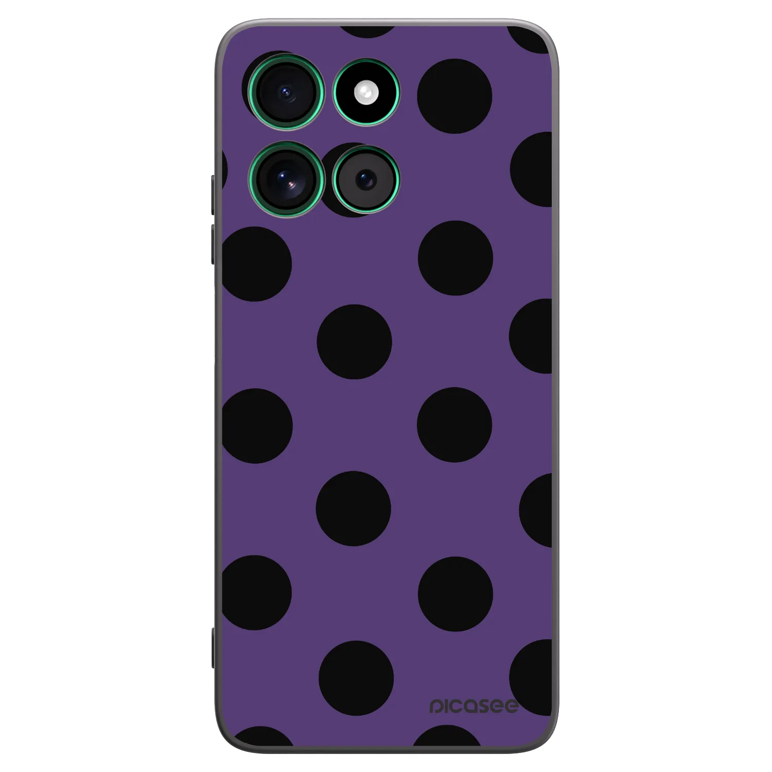 Picasee crna silikonska maskica za Motorola Moto G57 Power - Big flickers 2