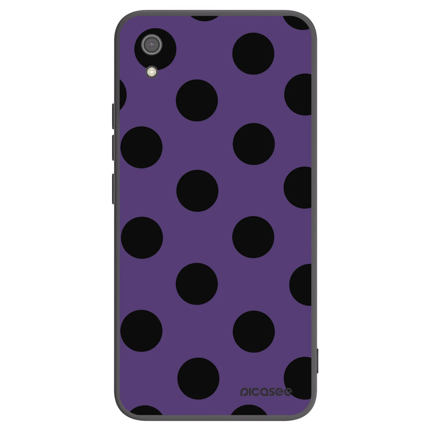 Picasee crna silikonska maskica za Xiaomi Redmi 7A - Big flickers 2