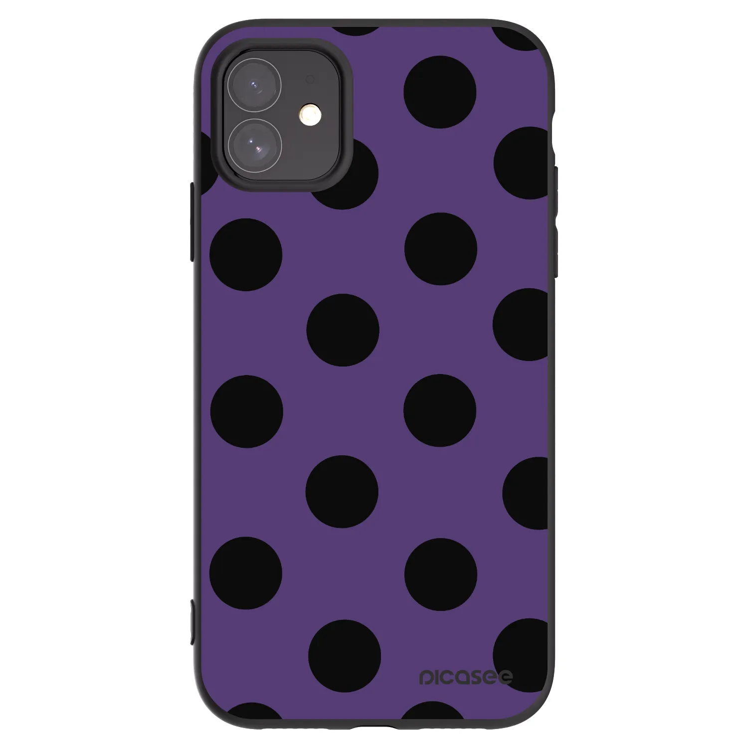 Picasee crna silikonska maskica za Apple iPhone 11 - Big flickers 2