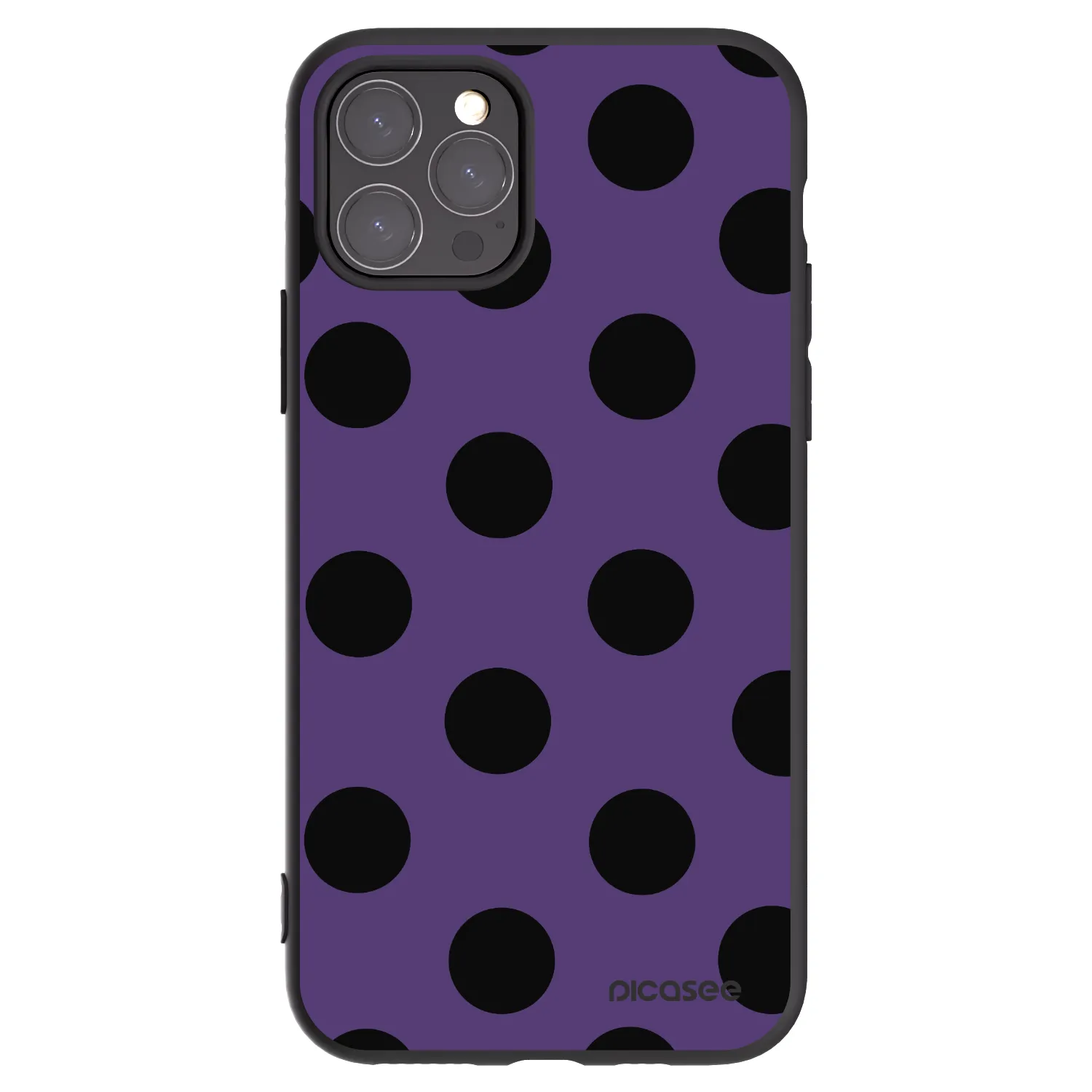 Picasee crna silikonska maskica za Apple iPhone 11 Pro - Big flickers 2