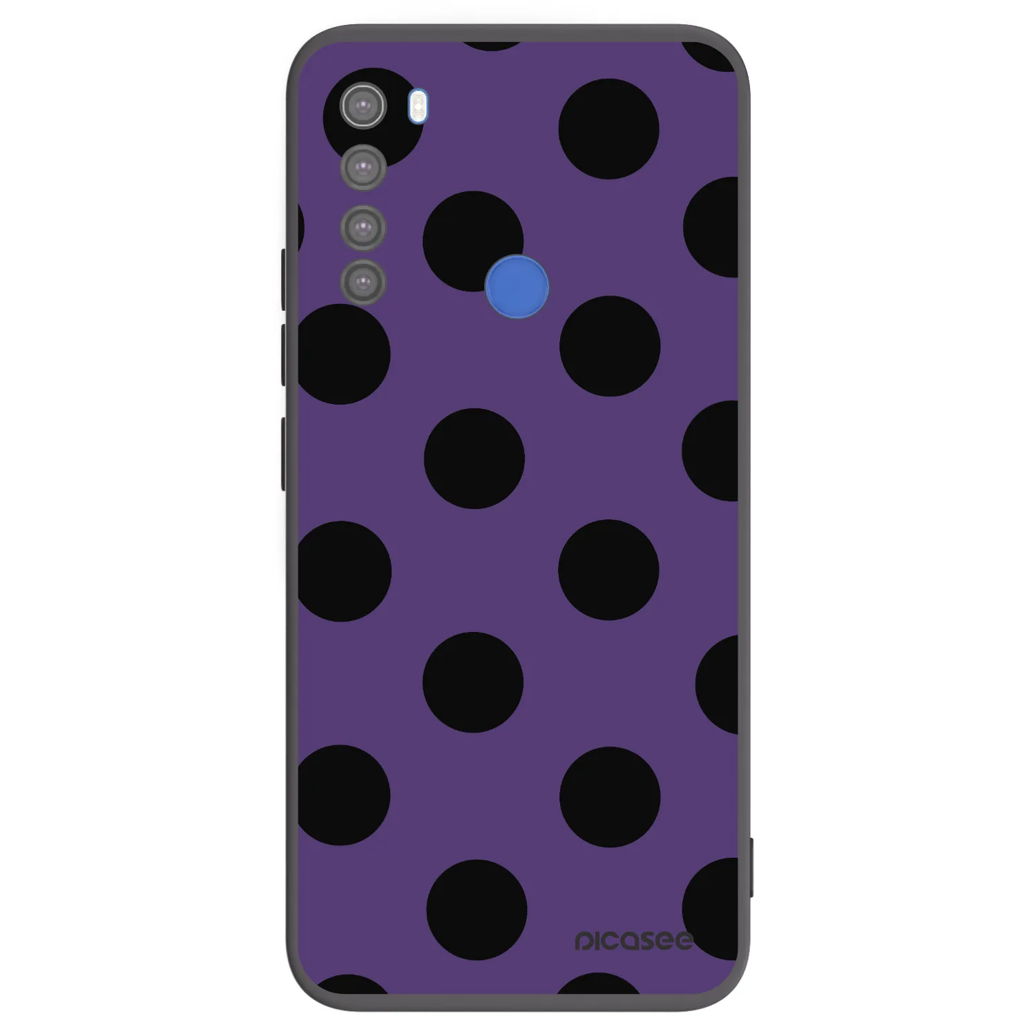 Picasee crna silikonska maskica za Xiaomi Redmi Note 8T - Big flickers 2