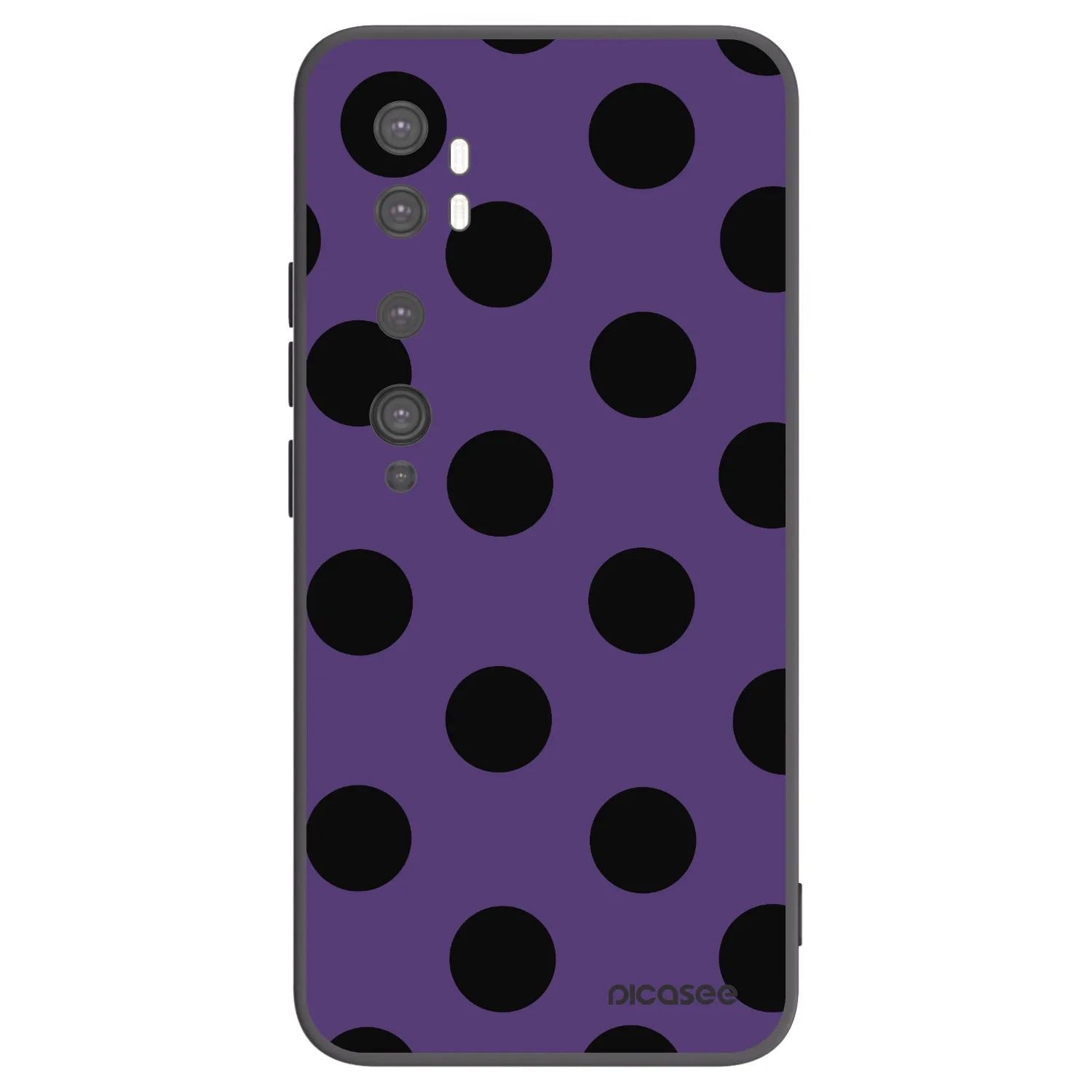 Picasee crna silikonska maskica za Xiaomi Mi Note 10 (Pro) - Big flickers 2