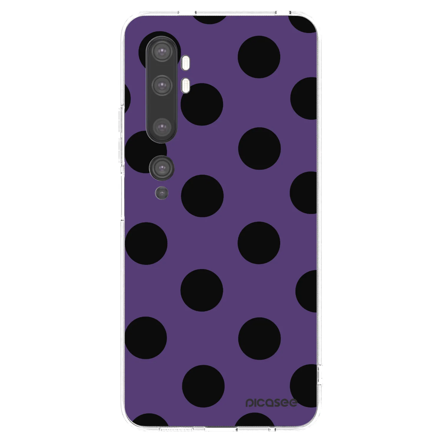 Picasee silikonska prozirna maskica za Xiaomi Mi Note 10 (Pro) - Big flickers 2