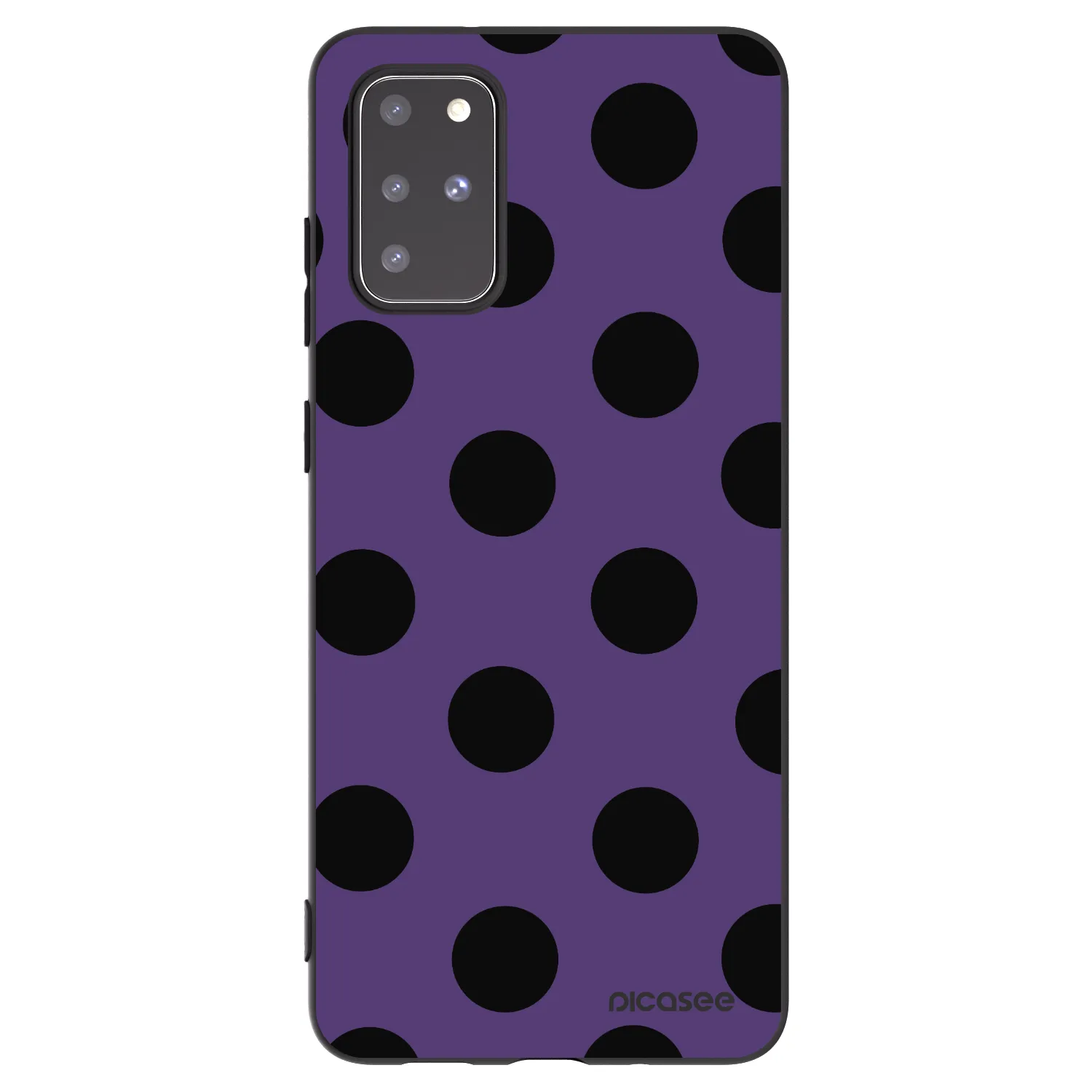 Picasee crna silikonska maskica za Samsung Galaxy S20+ G985F - Big flickers 2