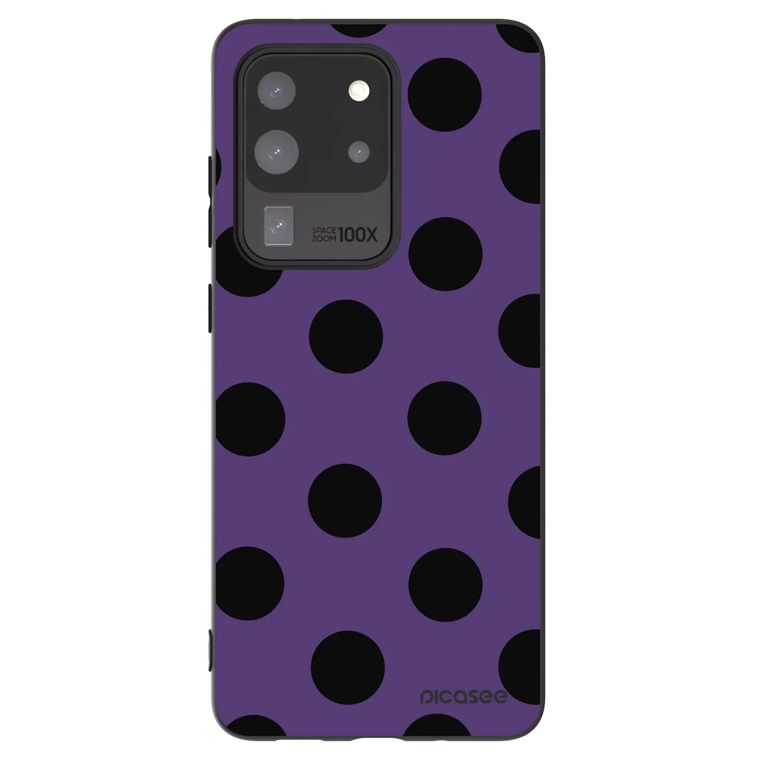 Picasee crna silikonska maskica za Samsung Galaxy S20 Ultra 5G G988F - Big flickers 2