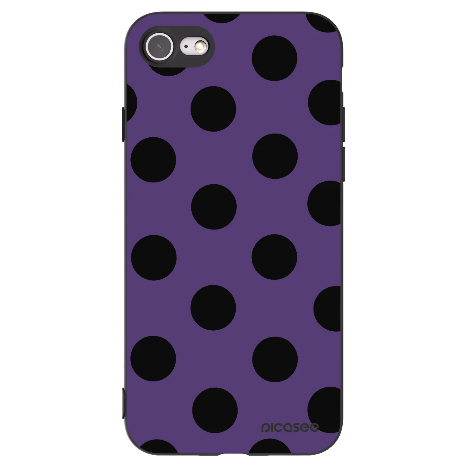 Picasee crna silikonska maskica za Apple iPhone SE 2020 - Big flickers 2