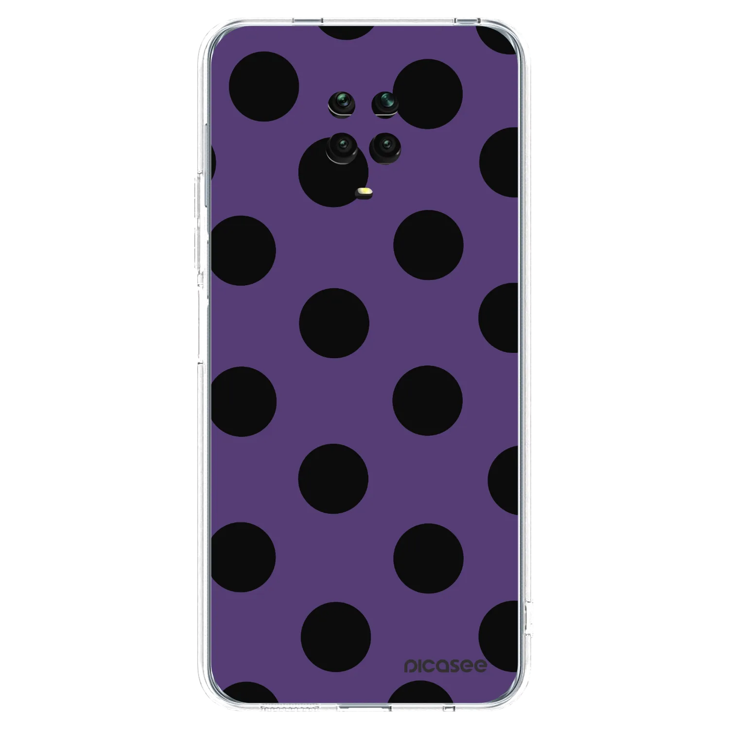 Picasee silikonska prozirna maskica za Xiaomi Redmi Note 9 Pro - Big flickers 2