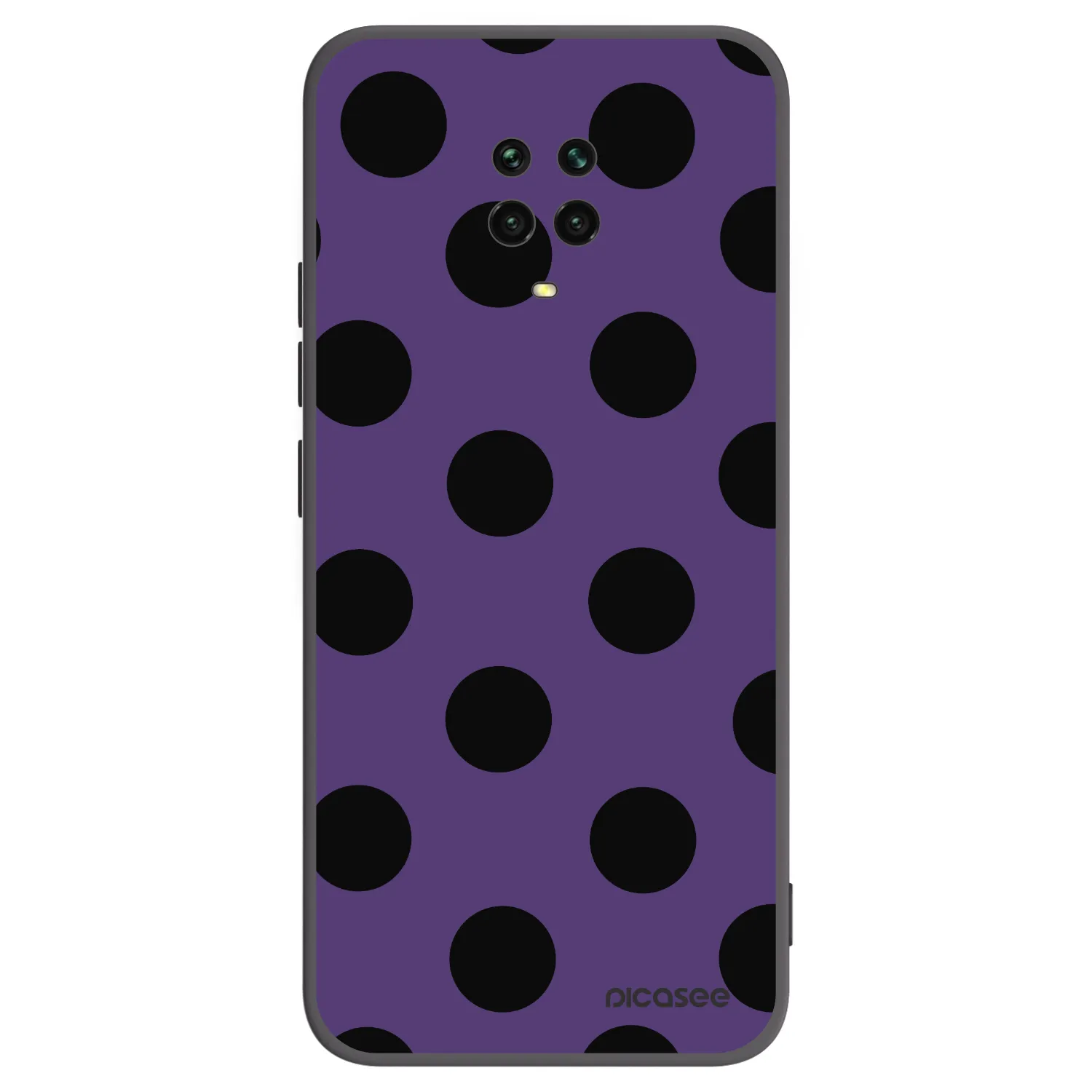 Picasee crna silikonska maskica za Xiaomi Redmi Note 9 Pro - Big flickers 2