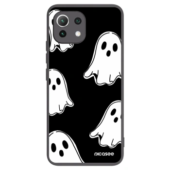 Picasee crna silikonska maskica za Xiaomi Mi 11 Lite - Black ghosts