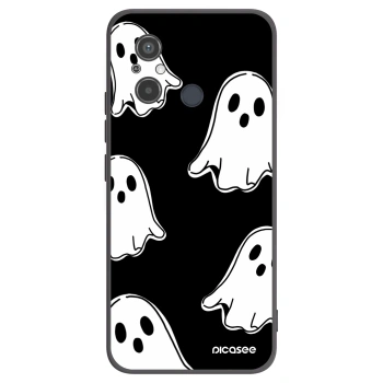 Picasee crna silikonska maskica za Xiaomi Redmi 12C - Black ghosts