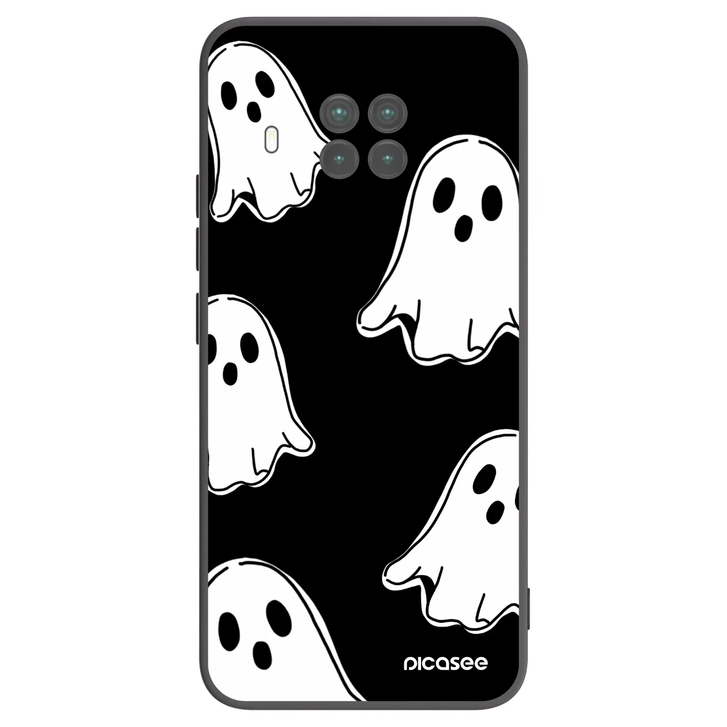 Picasee crna silikonska maskica za Xiaomi Mi 10T Lite - Black ghosts