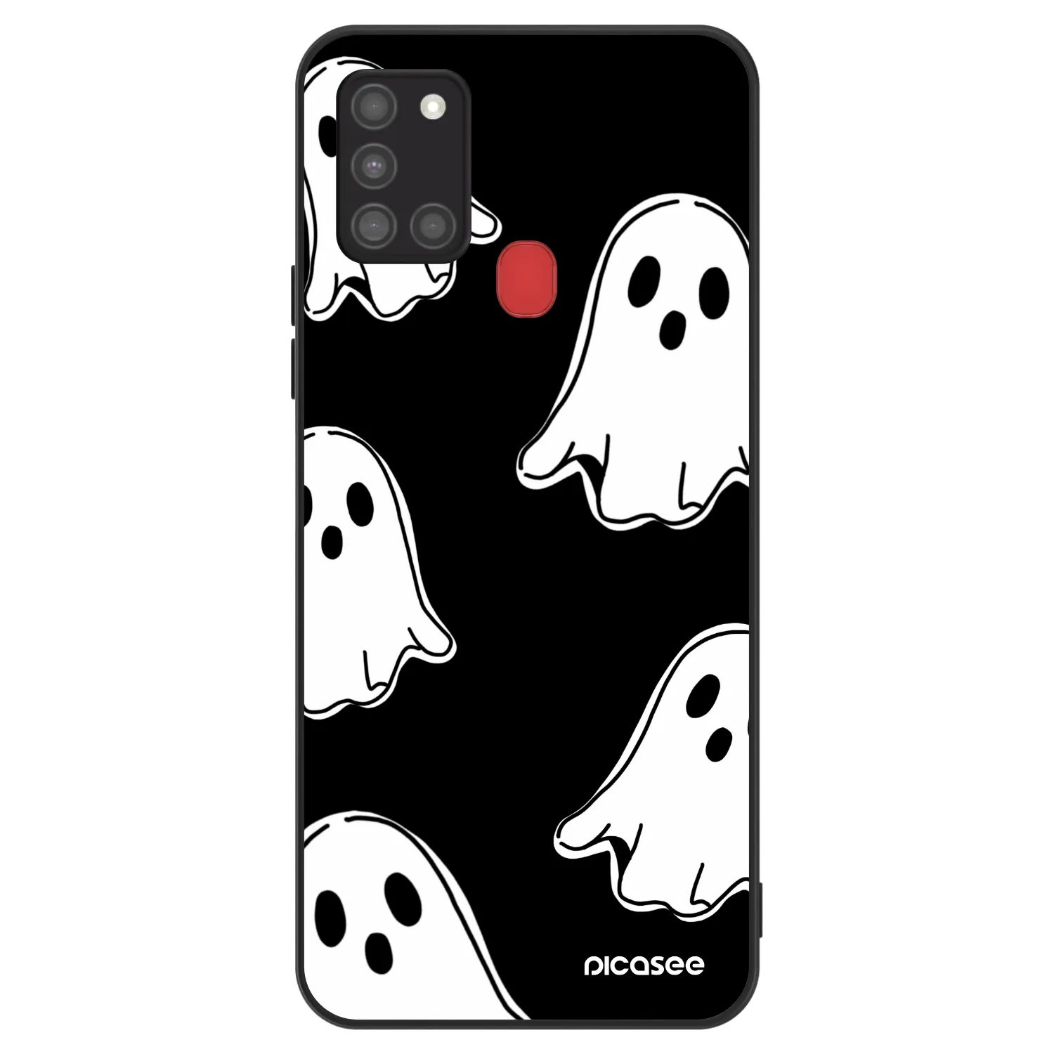 Picasee ULTIMATE CASE za Samsung Galaxy A21s - Black ghosts