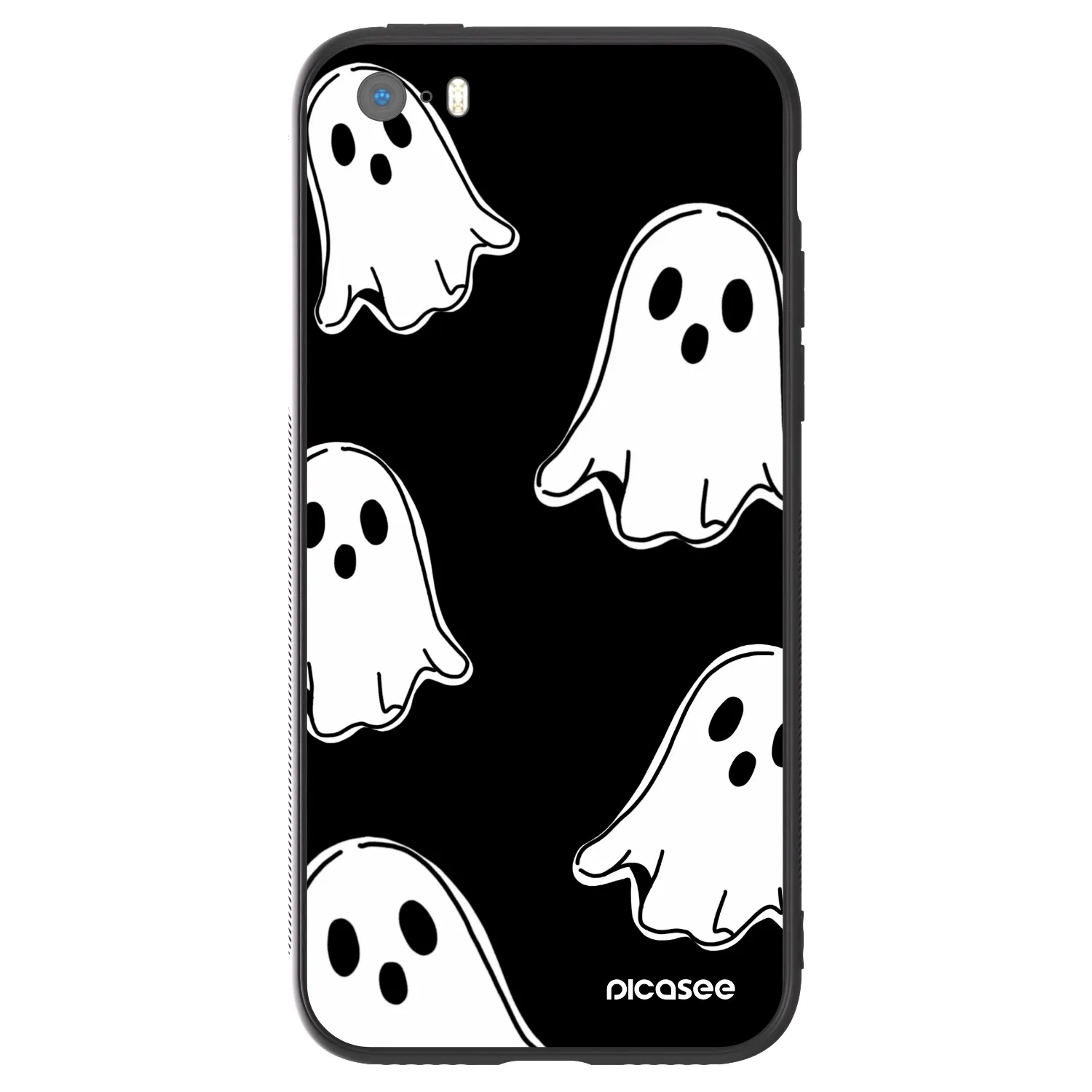 Picasee ULTIMATE CASE za Apple iPhone 5/5S/SE - Black ghosts