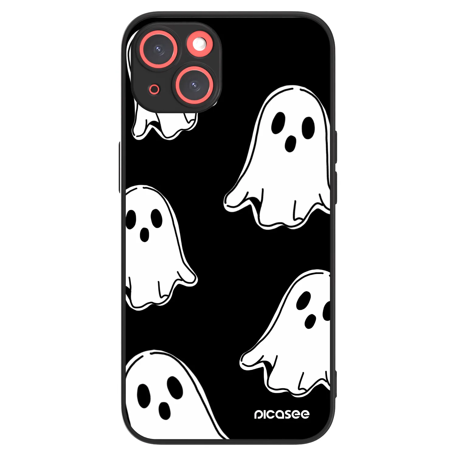 Picasee ULTIMATE CASE za Apple iPhone 13 - Black ghosts
