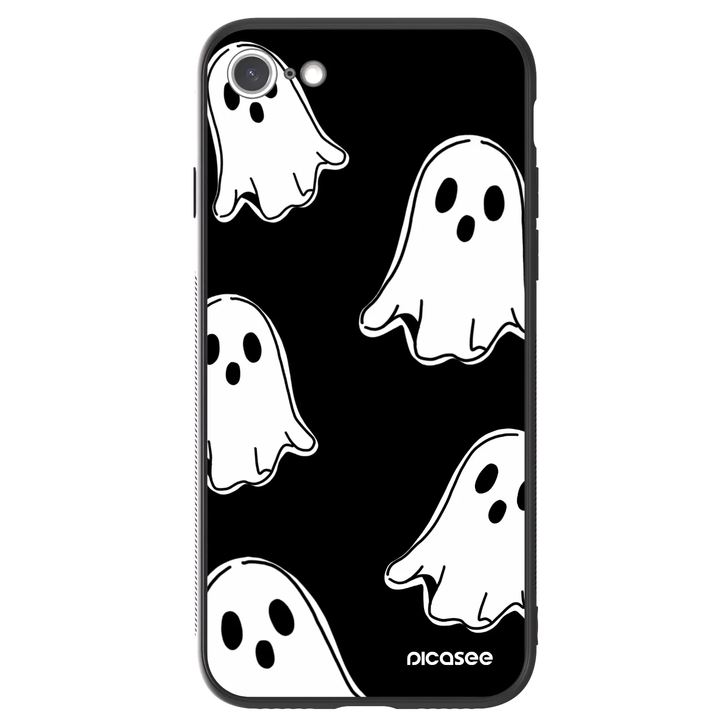 Picasee ULTIMATE CASE za Apple iPhone SE 2020 - Black ghosts