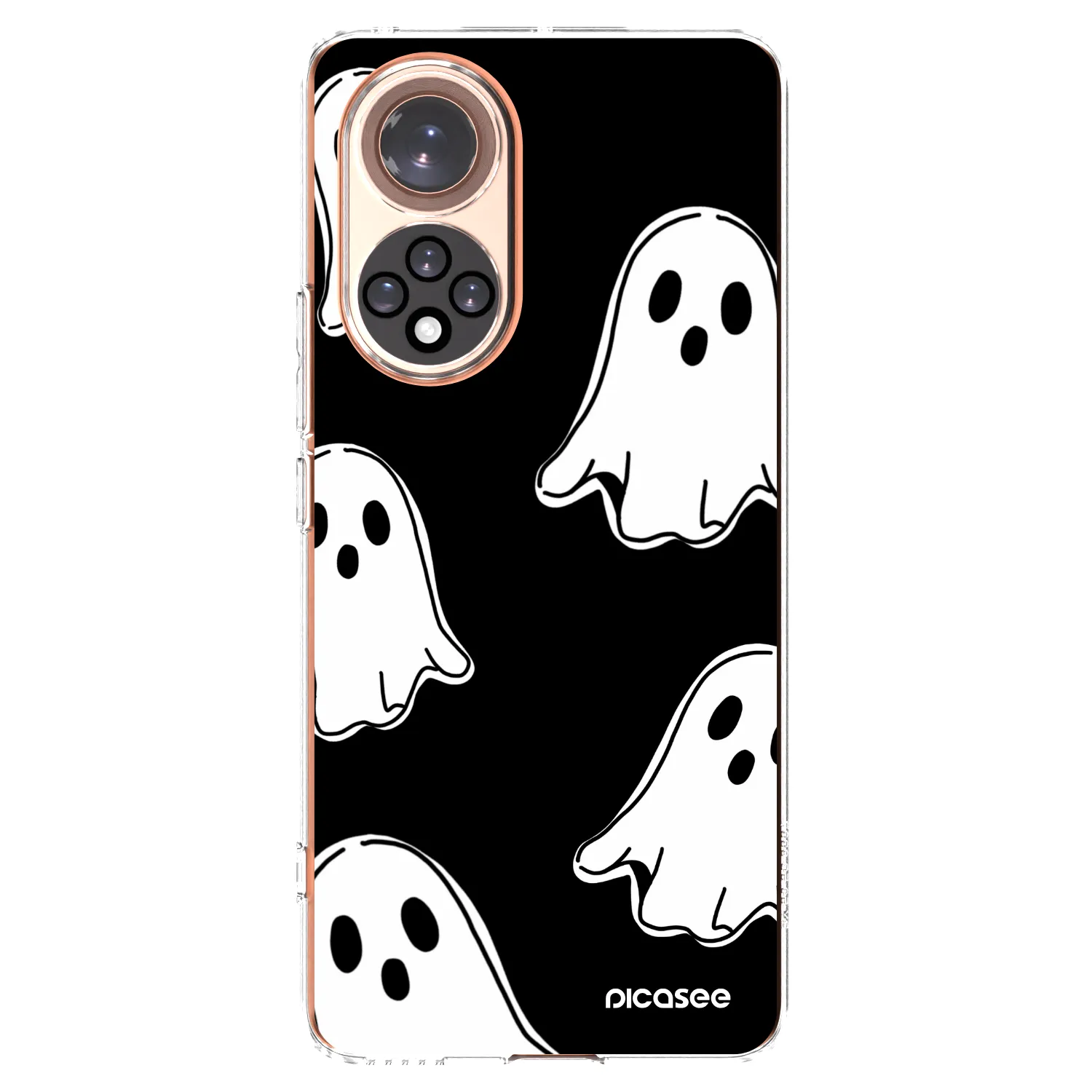 Picasee silikonska prozirna maskica za Huawei Nova 9 - Black ghosts