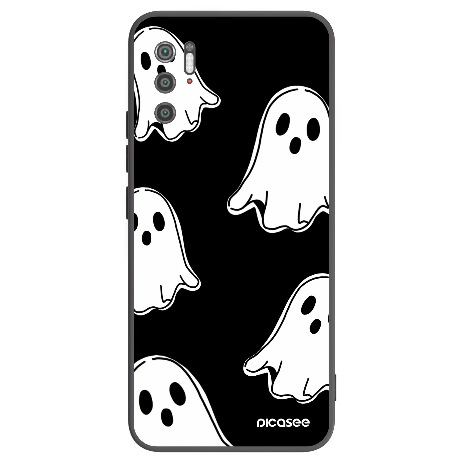 Picasee crna silikonska maskica za Xiaomi Poco M3 Pro 5G - Black ghosts