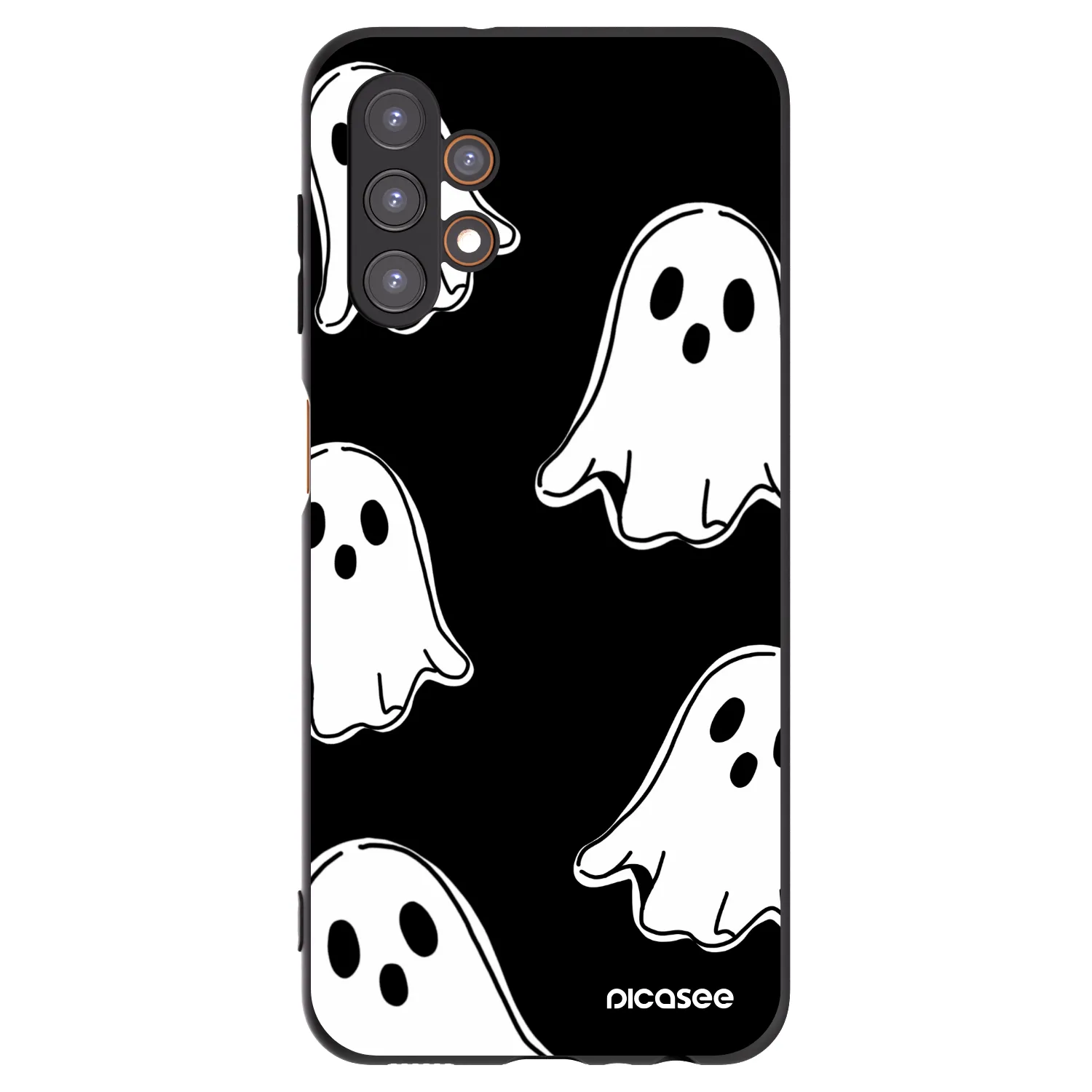 Picasee crna silikonska maskica za Samsung Galaxy A13 4G A135 - Black ghosts