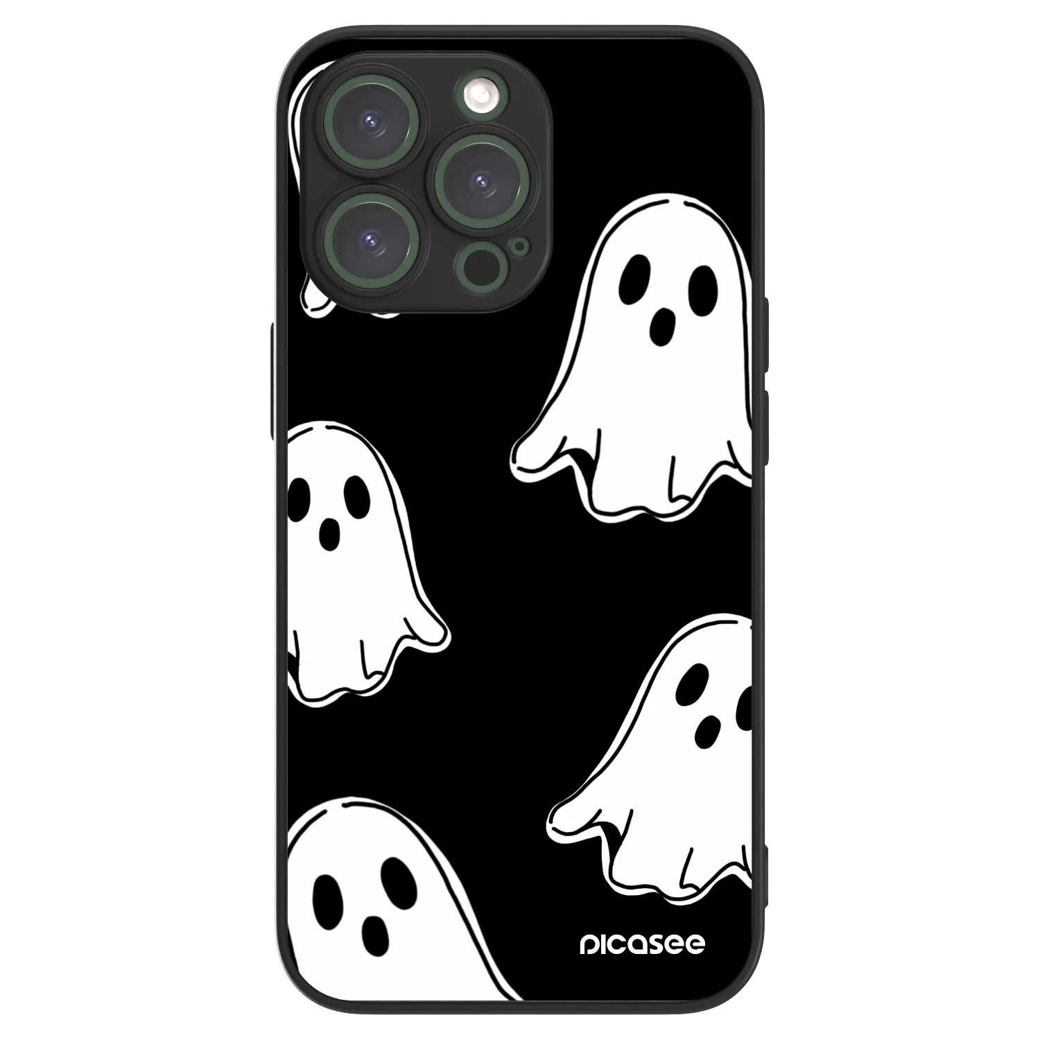 Picasee ULTIMATE CASE MagSafe za Apple iPhone 13 Pro - Black ghosts