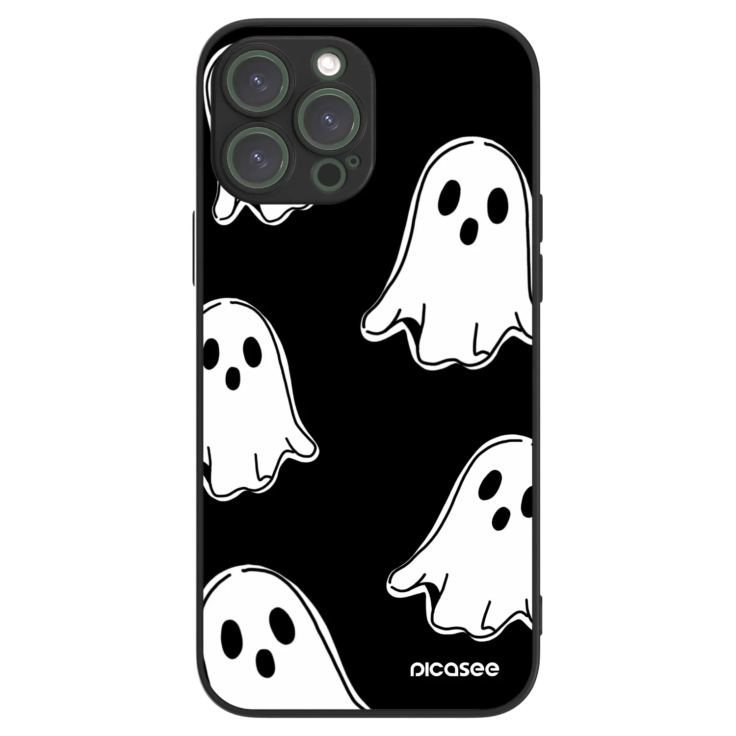 Picasee ULTIMATE CASE MagSafe za Apple iPhone 13 Pro Max - Black ghosts