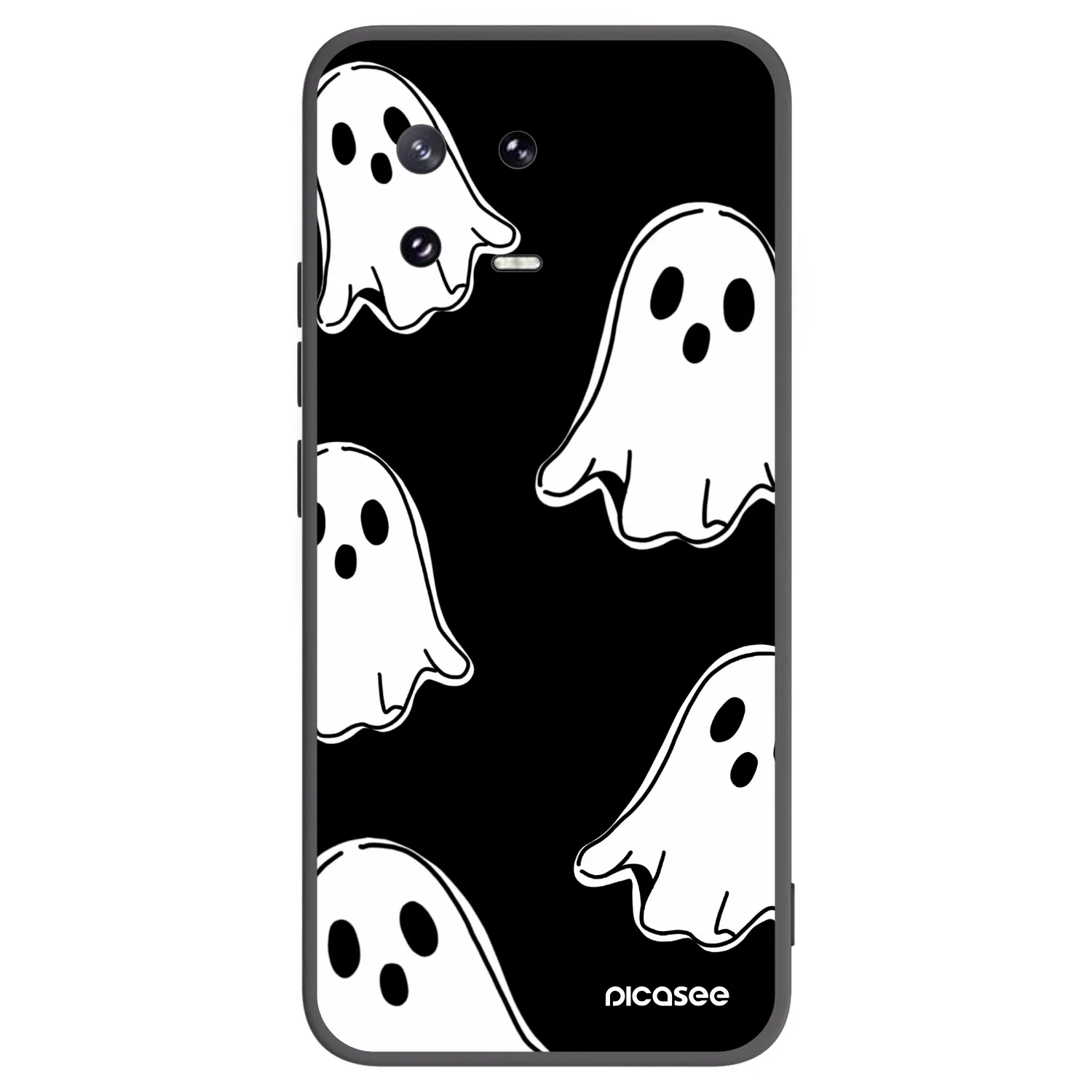 Picasee crna silikonska maskica za Xiaomi 13 Pro - Black ghosts