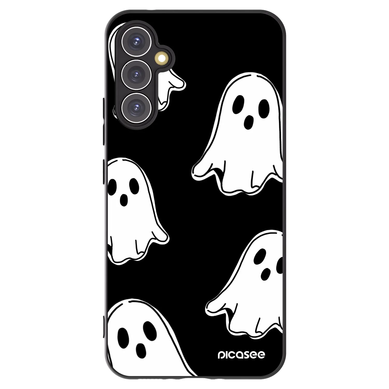 Picasee crna silikonska maskica za Samsung Galaxy A34 5G A346B - Black ghosts