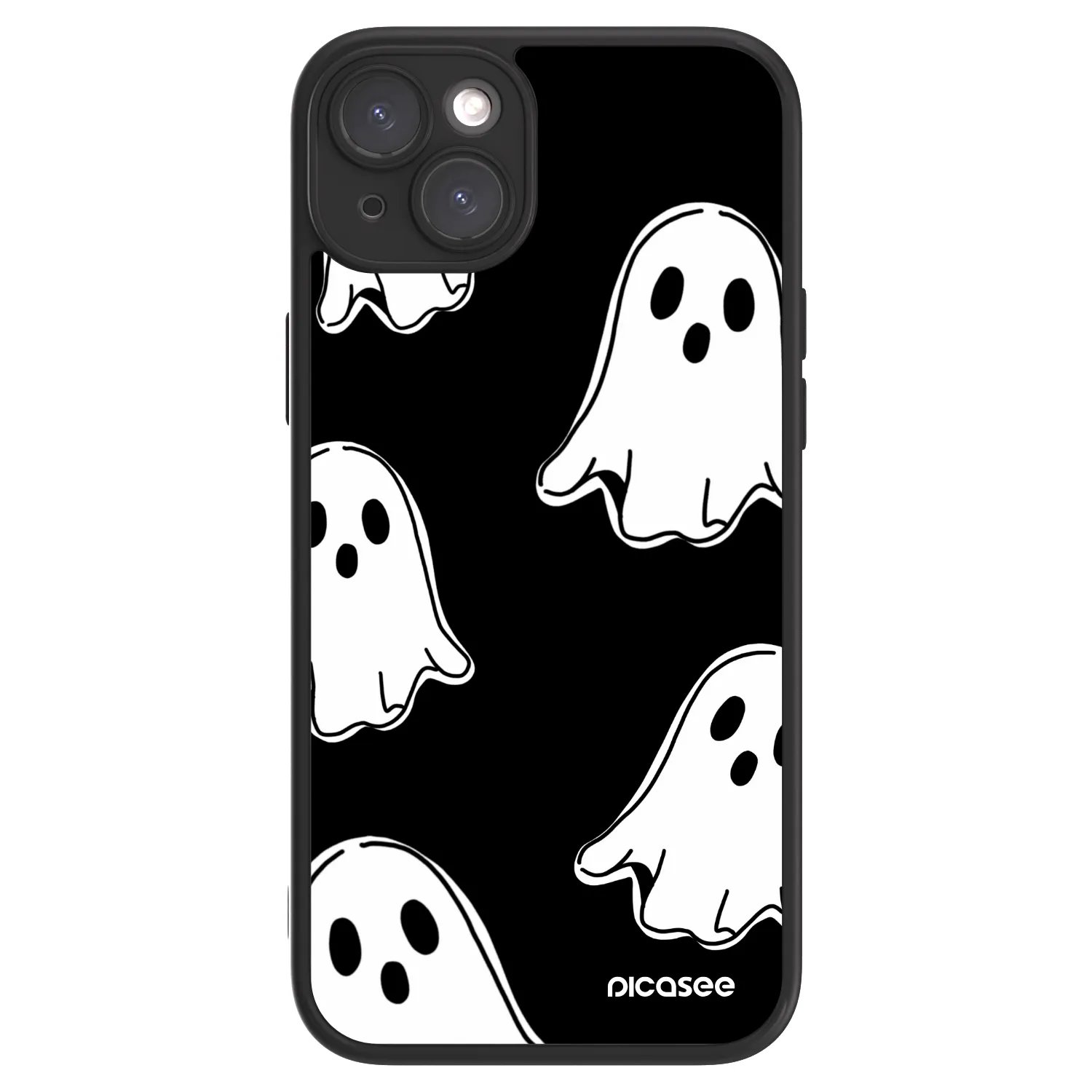 Picasee ULTIMATE CASE za Apple iPhone 15 Plus - Black ghosts