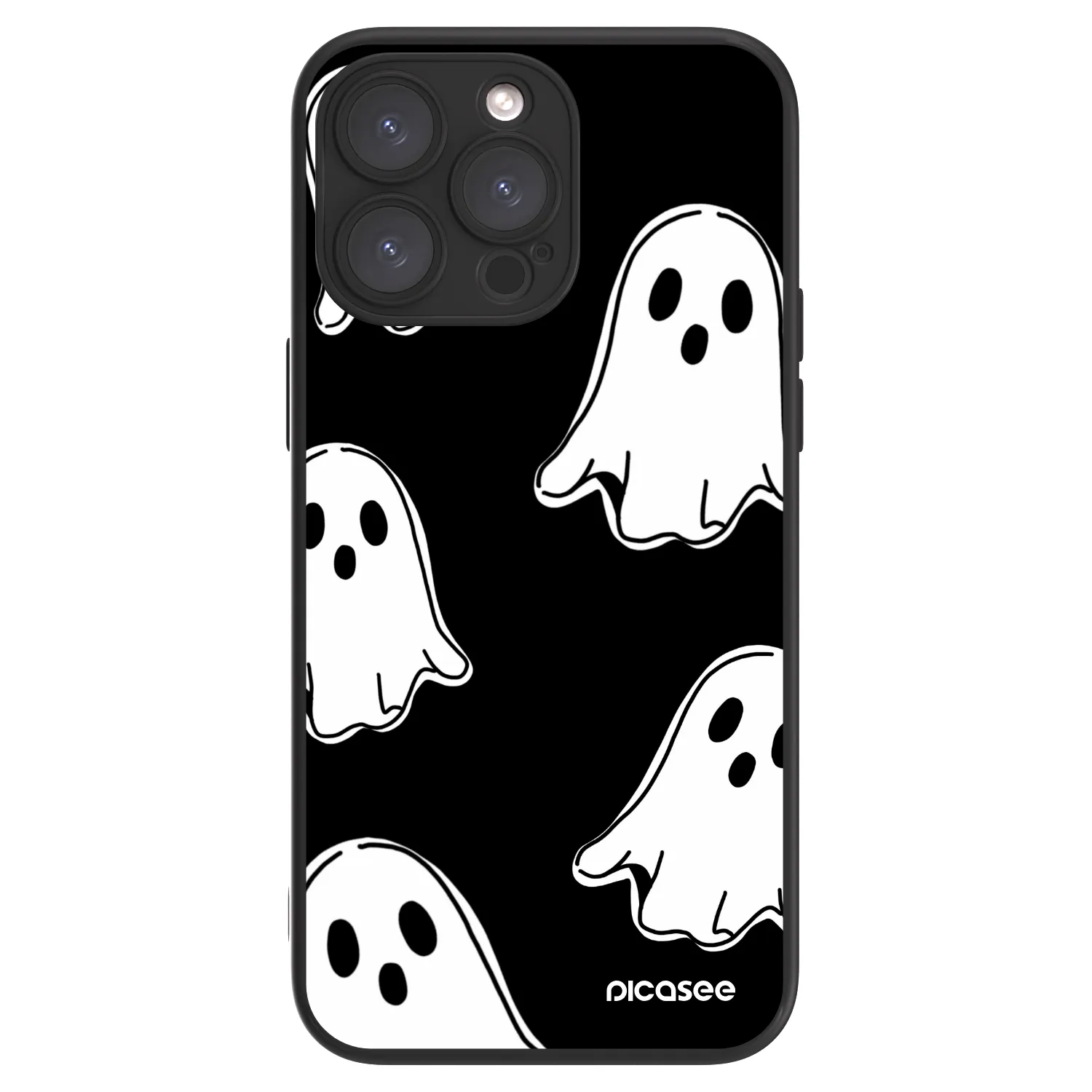 Picasee ULTIMATE CASE za Apple iPhone 15 Pro Max - Black ghosts