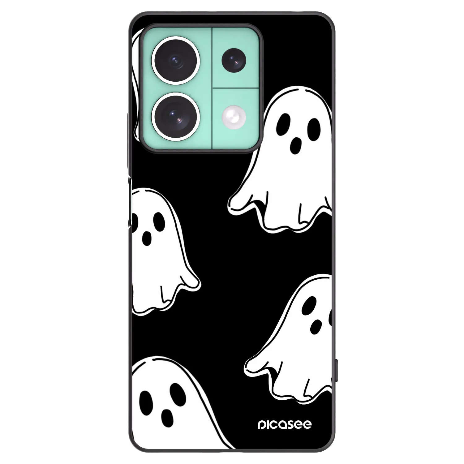 Picasee crna silikonska maskica za Xiaomi Redmi Note 13 5G - Black ghosts