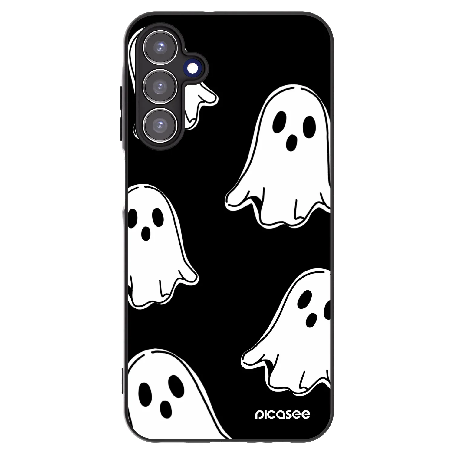 Picasee crna silikonska maskica za Samsung Galaxy A15 A156B 5G - Black ghosts
