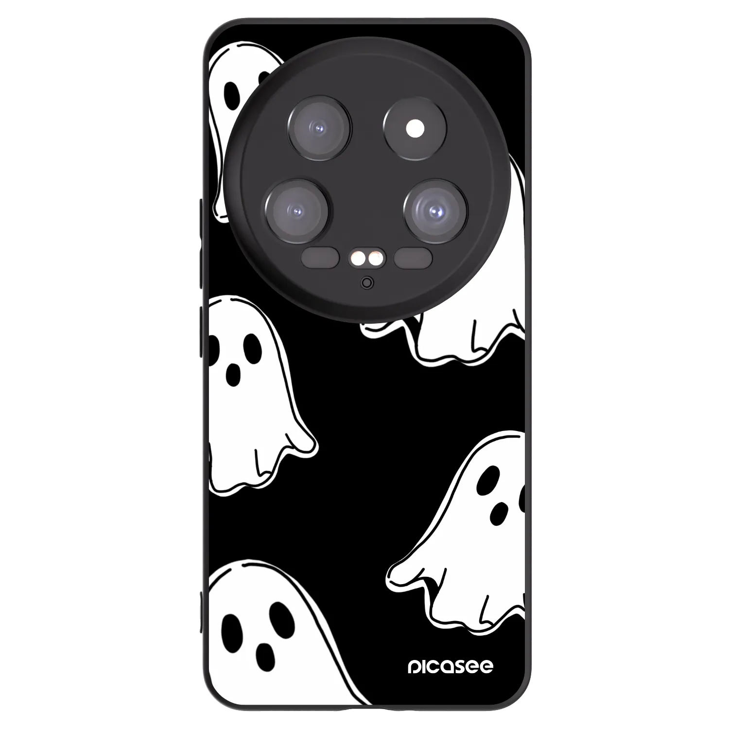 Picasee crna silikonska maskica za Xiaomi 14 Ultra - Black ghosts