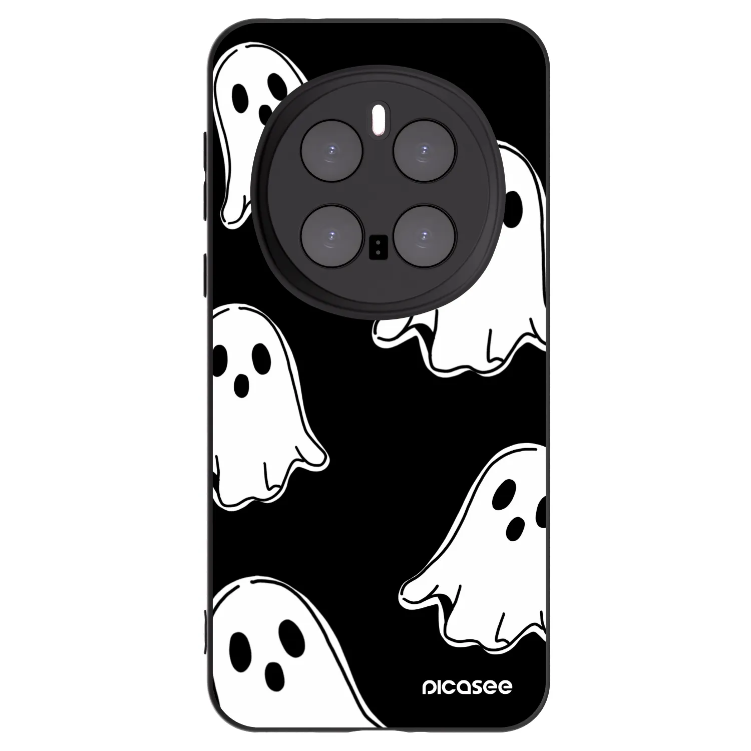 Picasee crna silikonska maskica za Honor Magic7 Pro 5G - Black ghosts