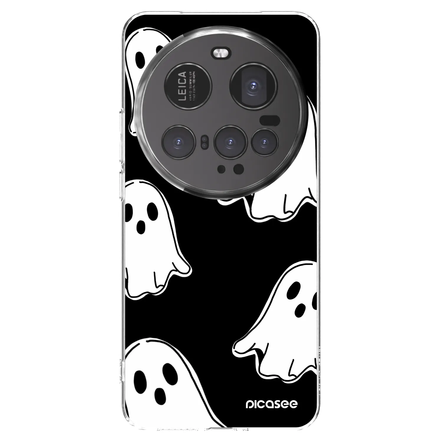 Picasee silikonska prozirna maskica za Xiaomi 15 Ultra - Black ghosts