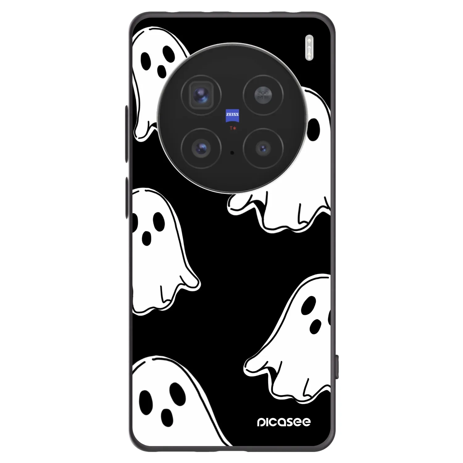 Picasee crna silikonska maskica za Vivo X200 Pro - Black ghosts