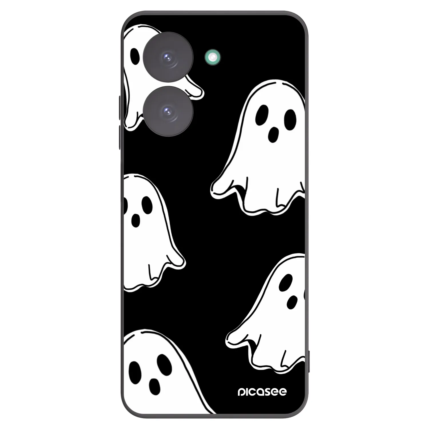 Picasee crna silikonska maskica za Xiaomi Redmi A5 - Black ghosts