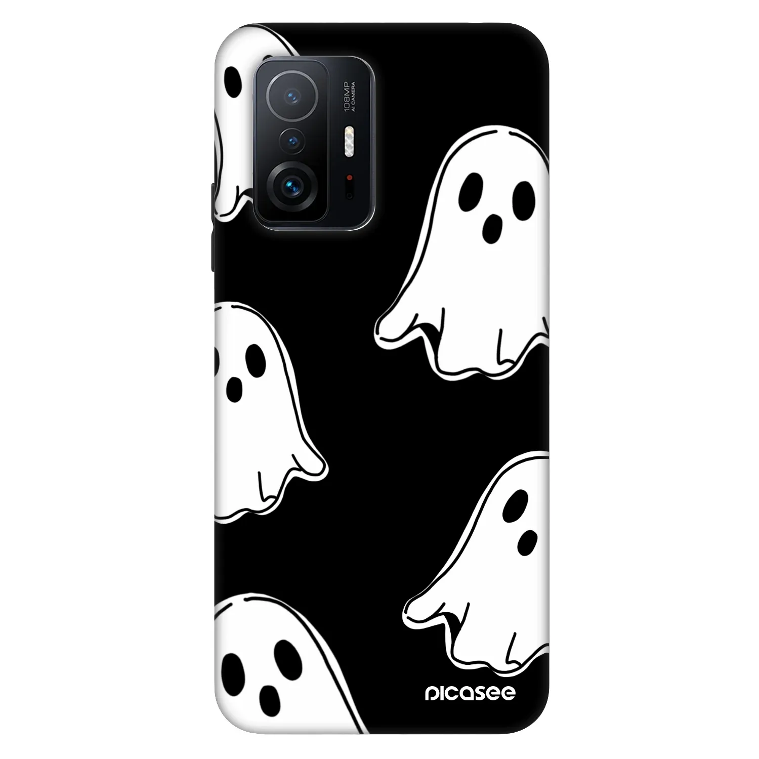 Picasee Fashion Case za Xiaomi 11T Pro - Black ghosts